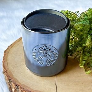 Starbucks 2020 Ceramic Iridescent Blue Coffee Tumbler Travel Mug Cup Lid 8oz